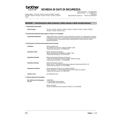 Toner 325 Brother giallo  TN-325Y